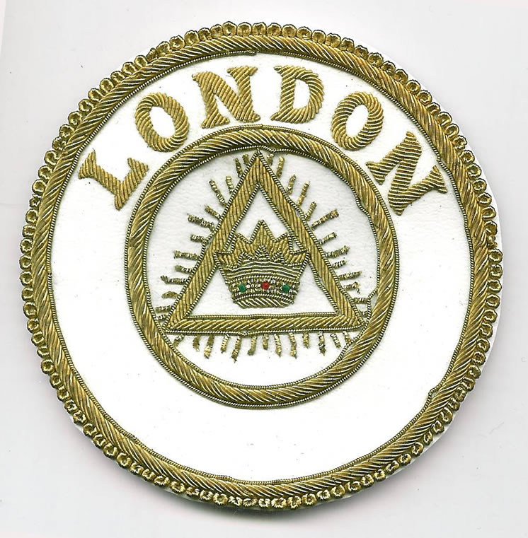 London Grand Chapter Rank Apron Badge-0