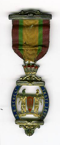 TH281 Royal Masonic Benevolent Institution 1891 Stewards jewel.-0