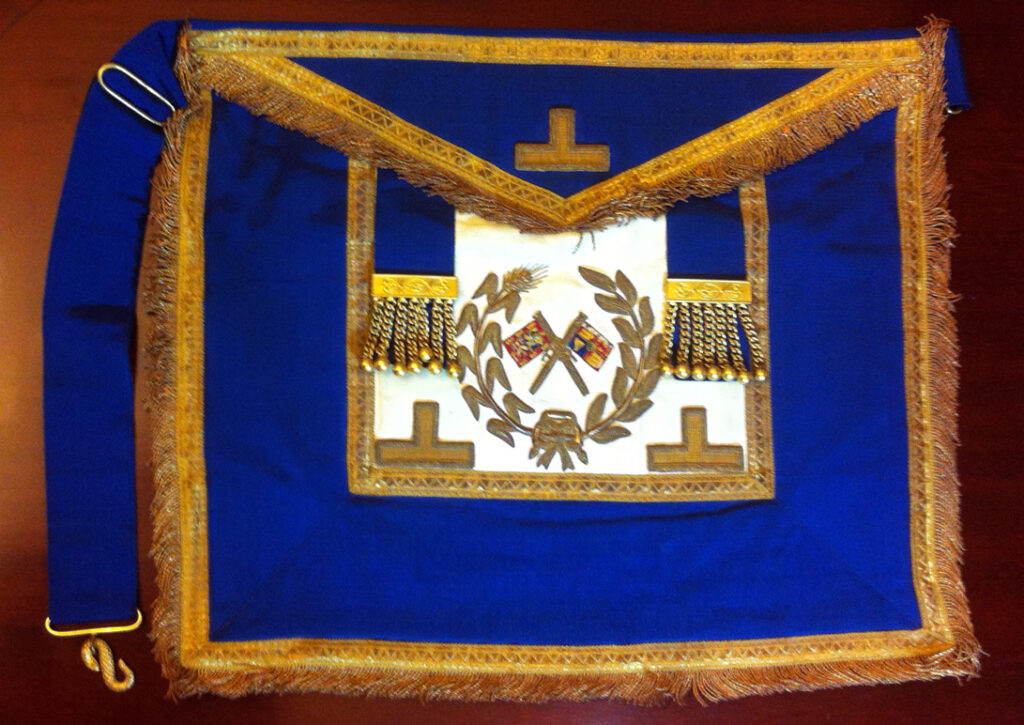 Past Assistant Grand Standard Bearer Craft Dress Leather Apron By