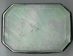 A beautiful Georgian c1790 Mother-of-Pearl engraved snuff-box.-0